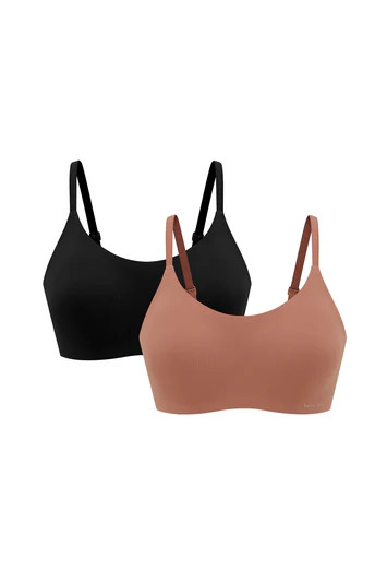 2022 Barely Zero Your-Size-Is-The-Size Spaghetti Strap Wireless Bra Bundle | NEIWAI