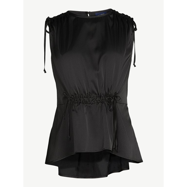 Scoop Women's Sleeveless Cinched Waist Top - Walmart.com | Walmart (US)