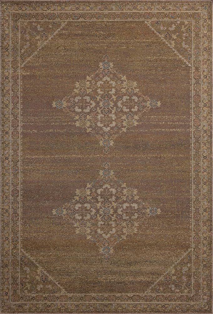 Loloi Magnolia Home by Joanna Gaines Mona Collection MOA-04 Sunset/Natural 7'-6" x 10' Area Rug | Amazon (US)