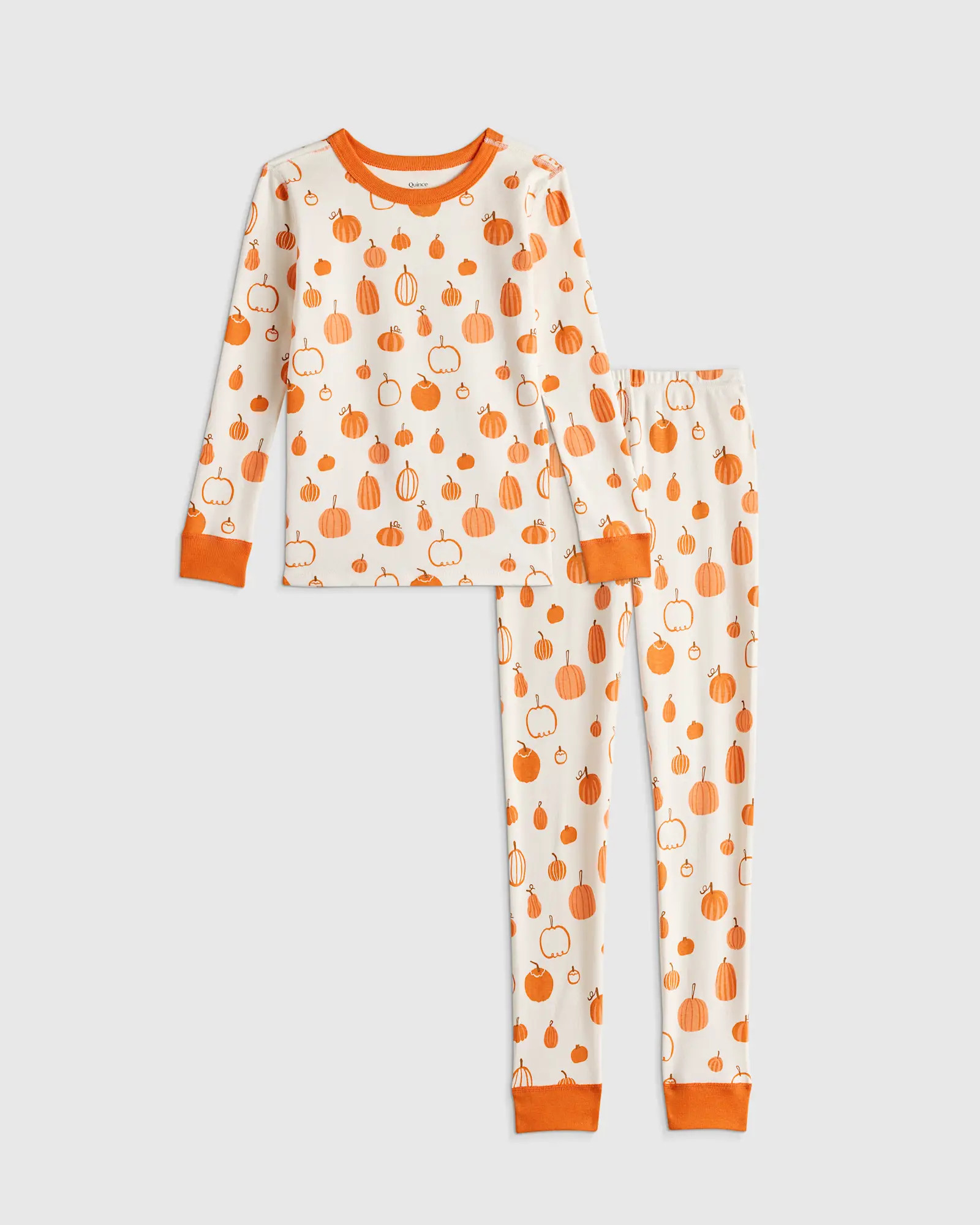 100% Organic Cotton Long Sleeve and Pant Pajama Set | Quince