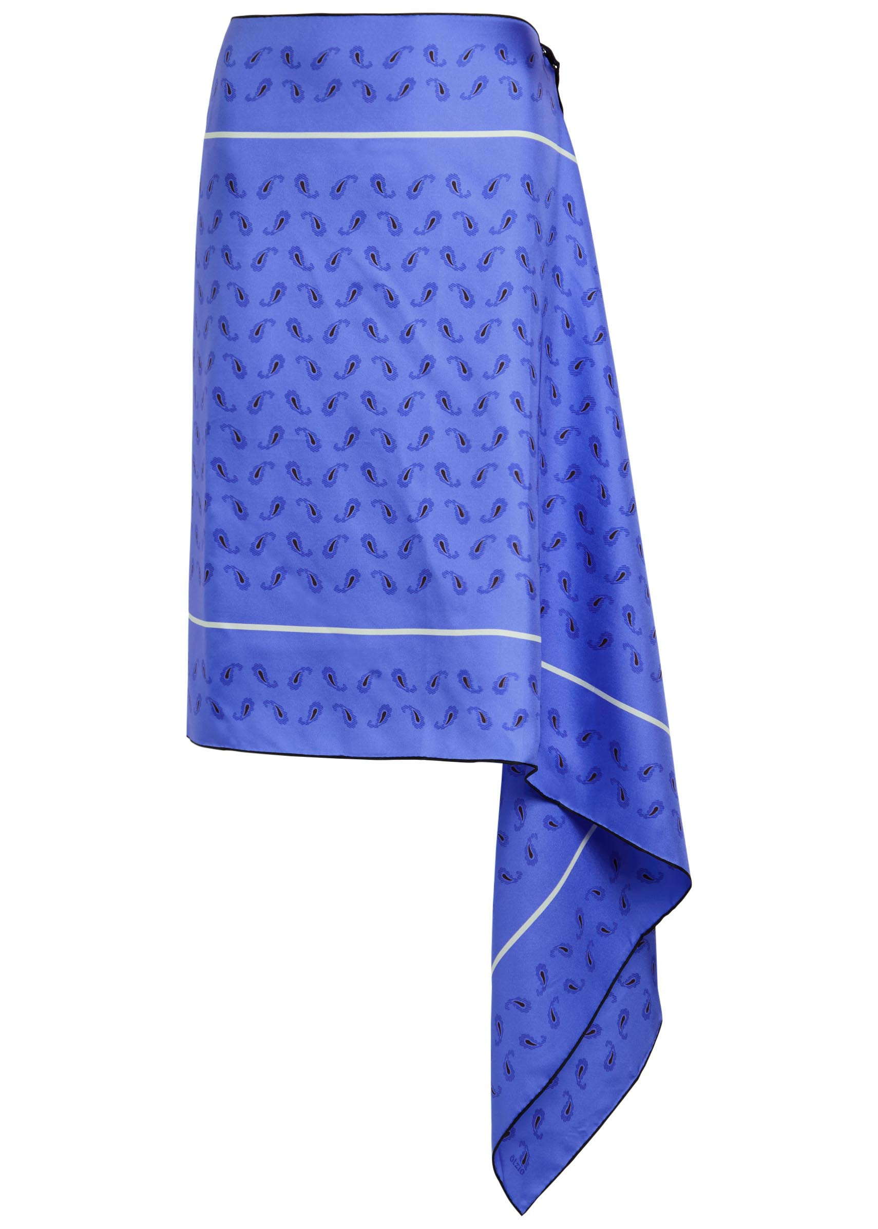 Margot printed asymmetric silk midi skirt | Harvey Nichols