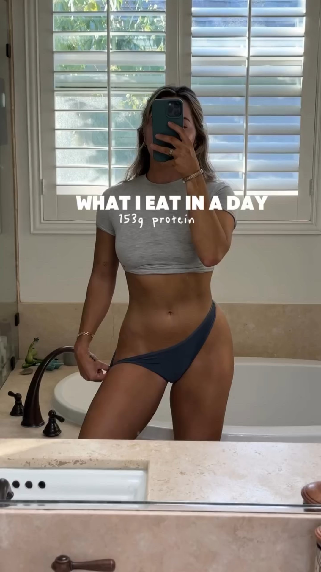 What I eat in a day. Protein isn’t just for bodybuilders GIRLIESSSS!! For women, it’s key for muscle recovery, keeping hormones happy, overall energy, staying full & satisfied, and supporting a healthy metabolism. I aim for 140g a day, it’s not perfect, but having a simple structure to go off of (small breakfast, high-protein meals, and snacks to fill the gaps) makes it doable and not as overwhelming. The little things add up, and protein is deffff one of those habits that pays off daily!! 🩷

#LTKBeauty #LTKActive #LTKStyleTip