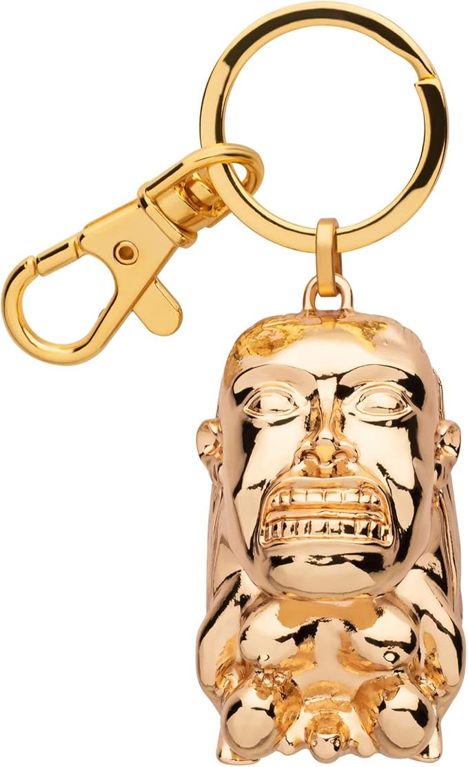 Indiana Jones and The Raiders Of The Lost Ark Golden Idol 3D Metal Keychain | Heavy Duty Car Keyr... | Amazon (US)