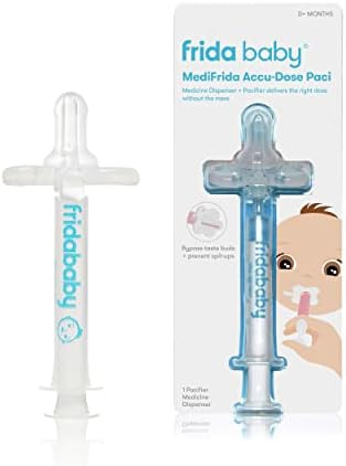 Medi Frida the Accu-Dose Pacifier Baby Medicine Dispenser by FridaBaby, 1 Count (Pack of 1) | Amazon (US)