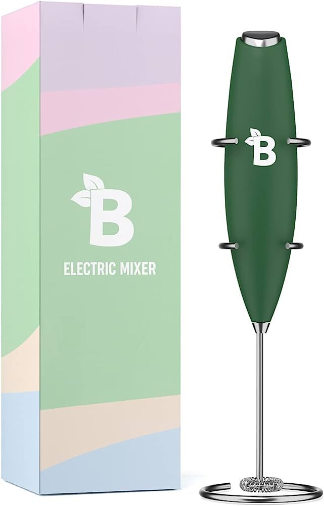Bloom Nutrition Milk Frother High Powered Hand Mixer, Stainless Steel Electric Matcha Whisk, Hand... | Amazon (US)