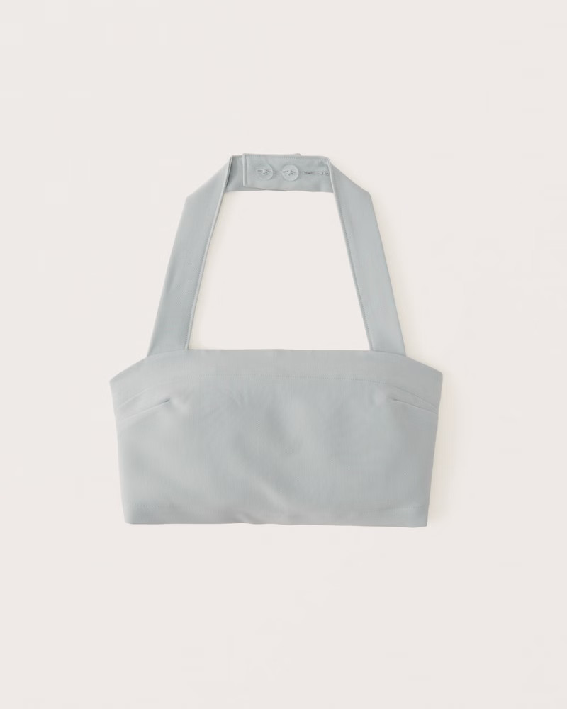 Women's Tailored Cropped Halter Set Top | Women's Tops | Abercrombie.com | Abercrombie & Fitch (US)