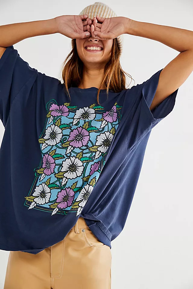Floral Box One Size Tee | Free People (Global - UK&FR Excluded)