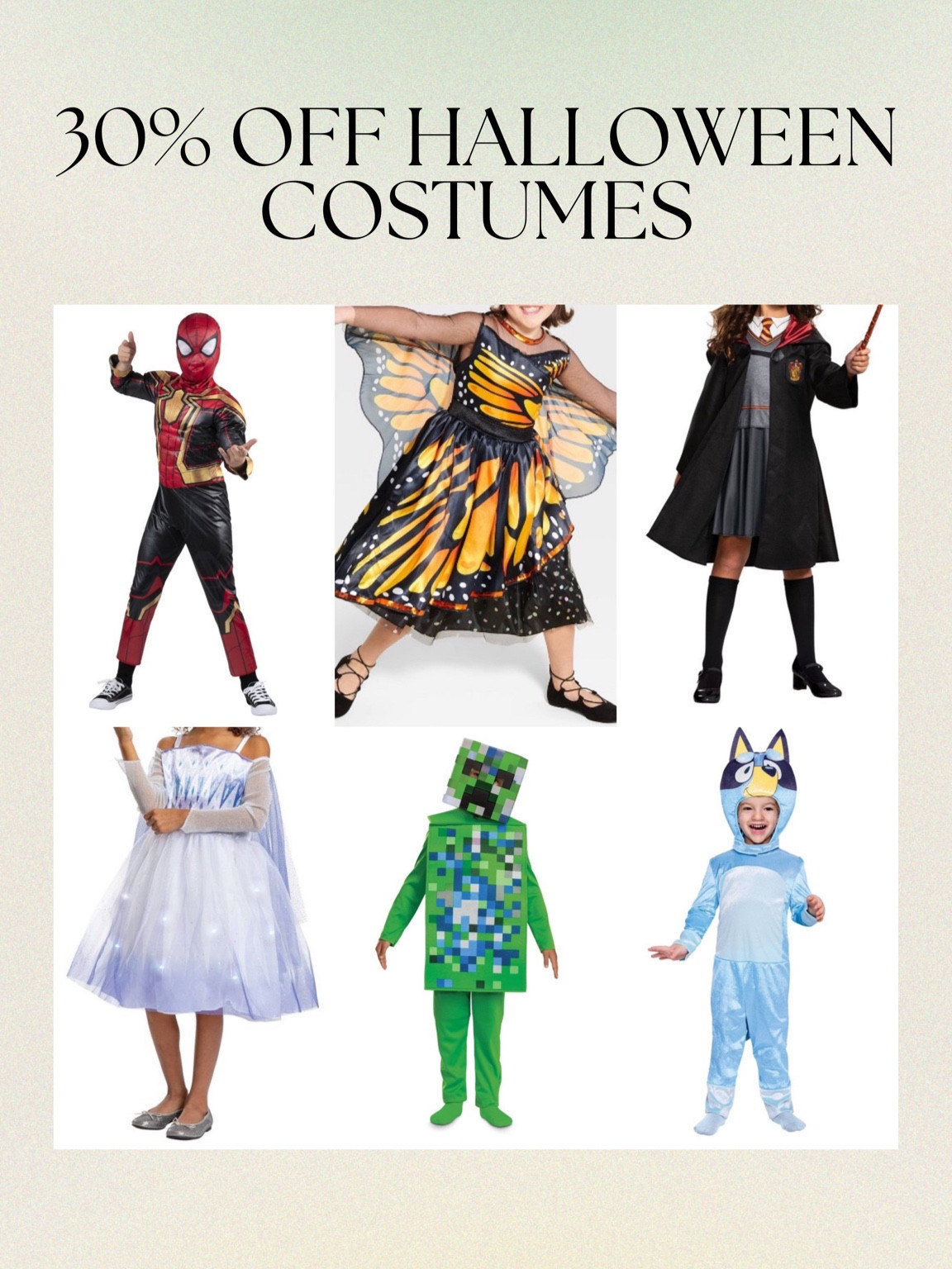 Target has 30% off Halloween costumes today!

#LTKHalloween #LTKSaleAlert #LTKSeasonal