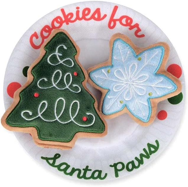 P.L.A.Y. Cute Plush Dog Toys - Merry Woofmas Christmas Themed Durable Squeaker Chew Toy, Great fo... | Amazon (US)