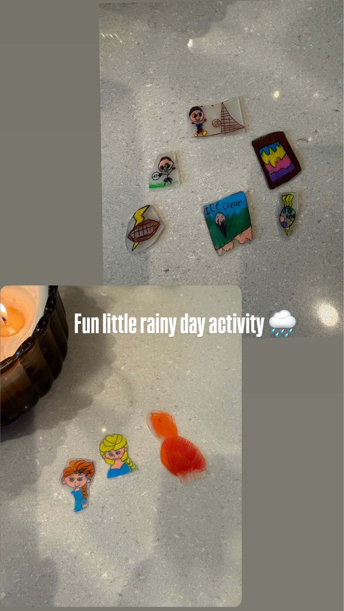These shrink a dinks are a fun little indoor activity for the kiddos! Saved us on this rainy morning 🌧️👍🏼 I can remember doing these as a kid and loved them! 

Amazon, kids crafts, kids activities, indoor activities, shrink a dink