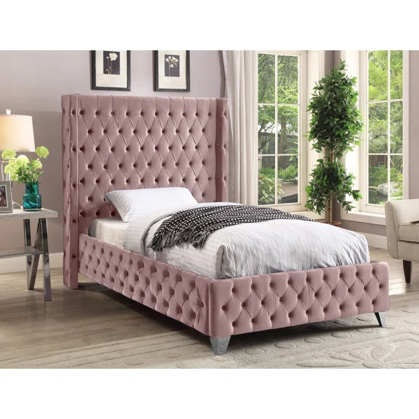 Dymonique Velvet Bed | Wayfair North America
