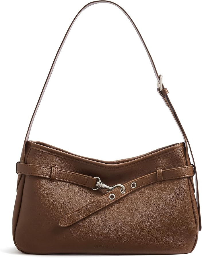 BOSTANTEN Shoulder Bag for Women, Vegan Leather Hobo Bag, Trendy Handbags Designer Winter Fall Pu... | Amazon (US)