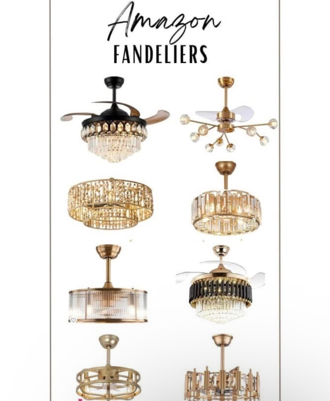 Amazon Fandiliers Home decor chandelier fans house fans home needs 

#LTKHome #LTKU #LTKFamily

#LTKHome #LTKU #LTKWedding

#LTKHome #LTKunboxing #LTKSaleAlert

#LTKSaleAlert #LTKSpringSale #LTKHome