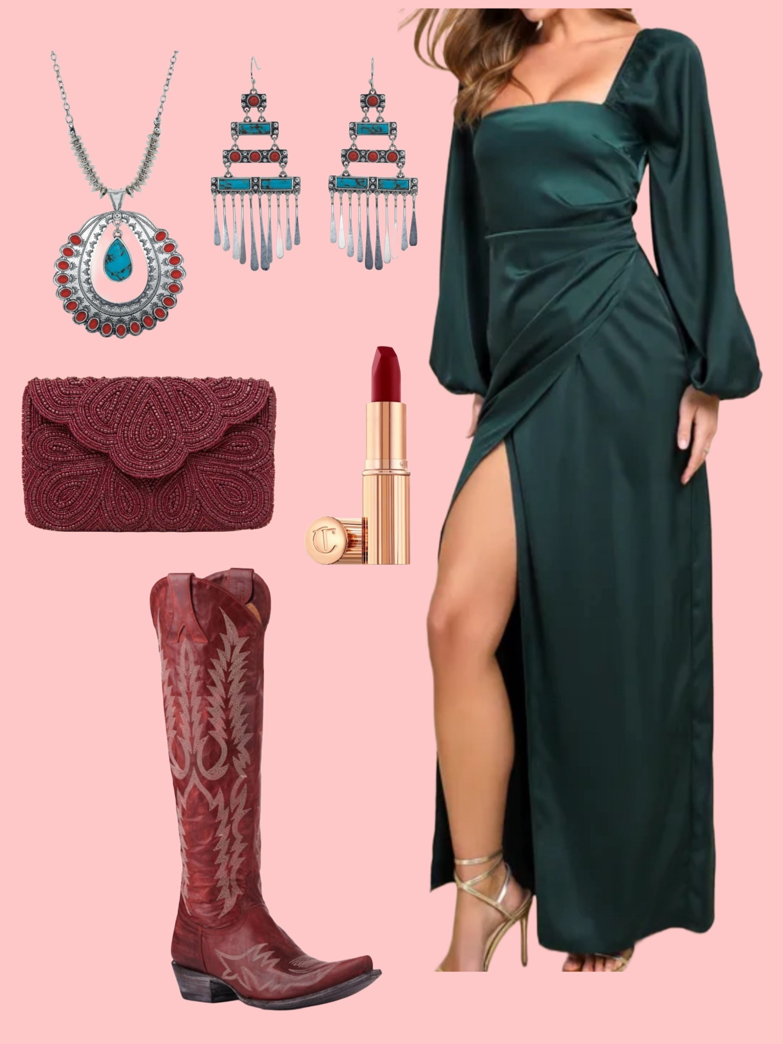 Western glam holiday outfit 😍dress on sale!

#LTKSaleAlert #LTKootd #LTKHoliday