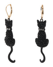Crystal Cat Drop Earrings | Jewelry | Marshalls | Marshalls