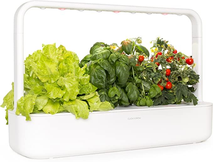 Amazon.com: Click & Grow Indoor Herb Garden Kit with Grow Light | Easier Than Hydroponics Growing... | Amazon (US)