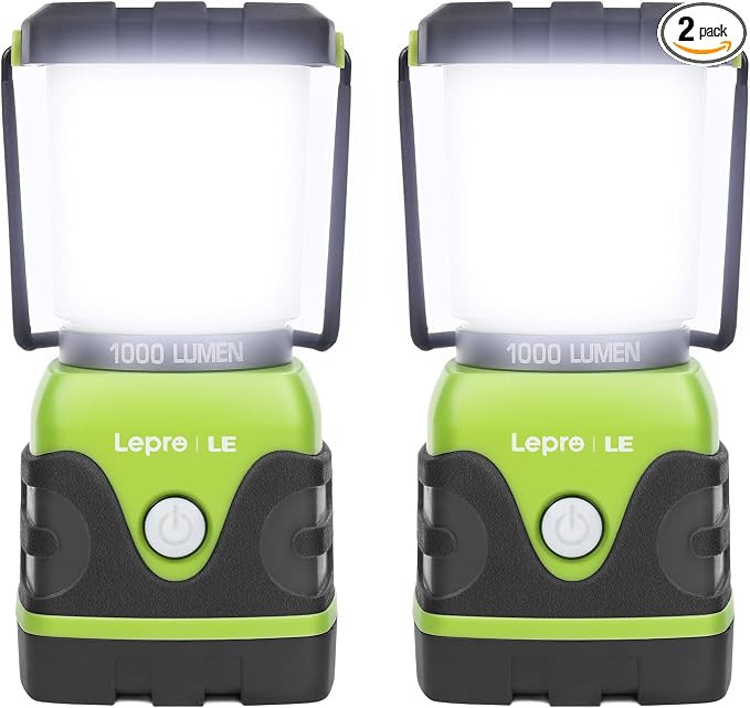 LE 1000LM Battery Powered LED Camping Lantern, Waterproof Tent Light with 4 Light Modes, Camping ... | Amazon (US)