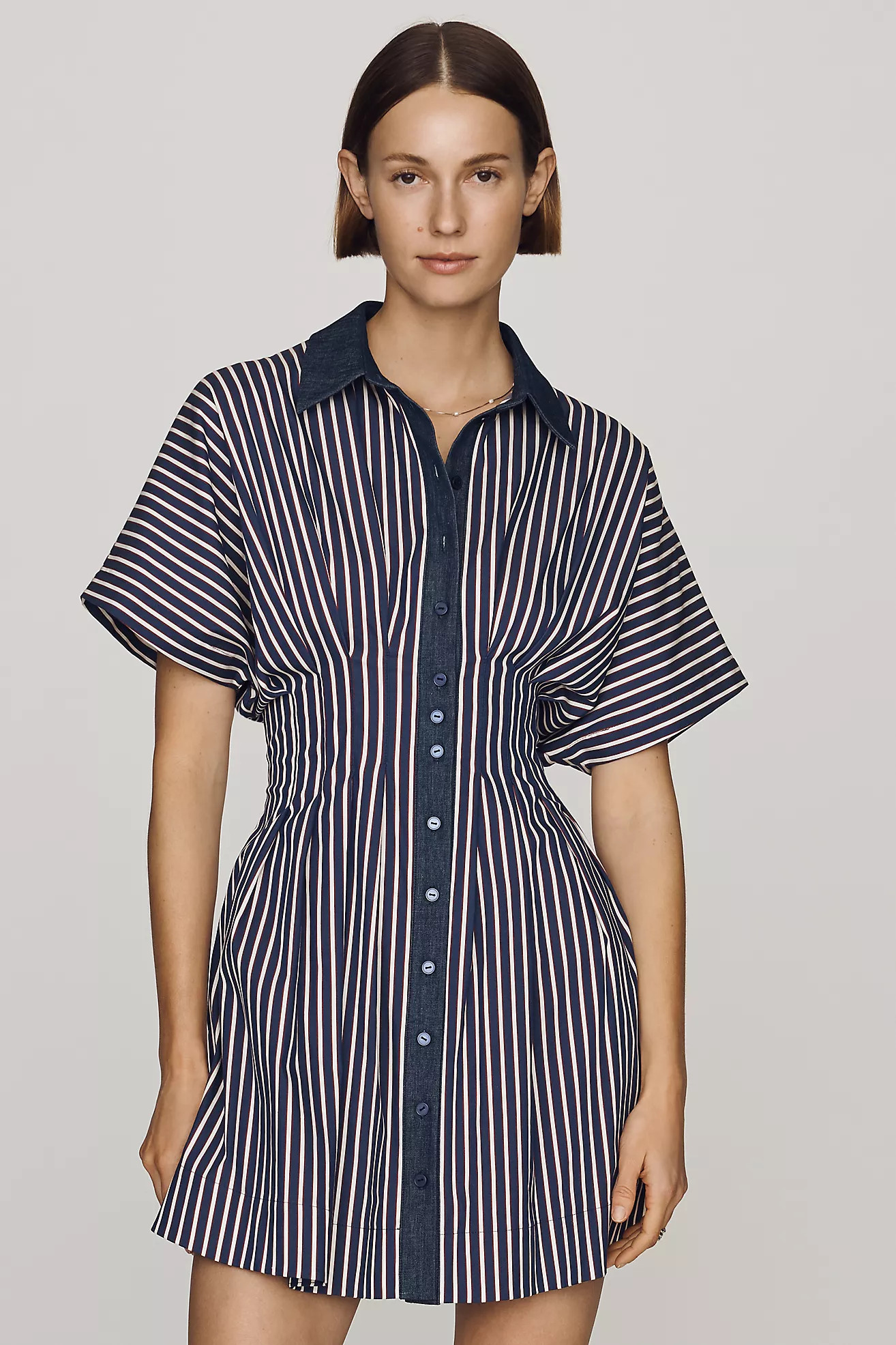 Exquise Tobie Mini Shirtdress | Anthropologie (US)