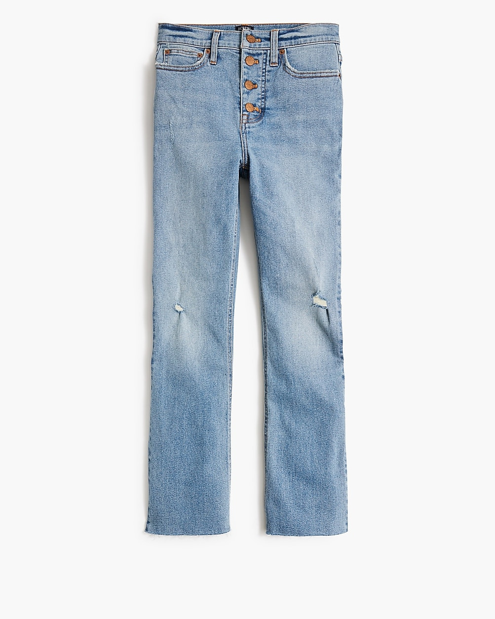 High-rise flare crop jean in all-day stretch | J.Crew Factory