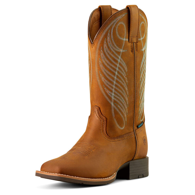 Round Up Wide Square Toe Waterproof Western Boot | Ariat (US)
