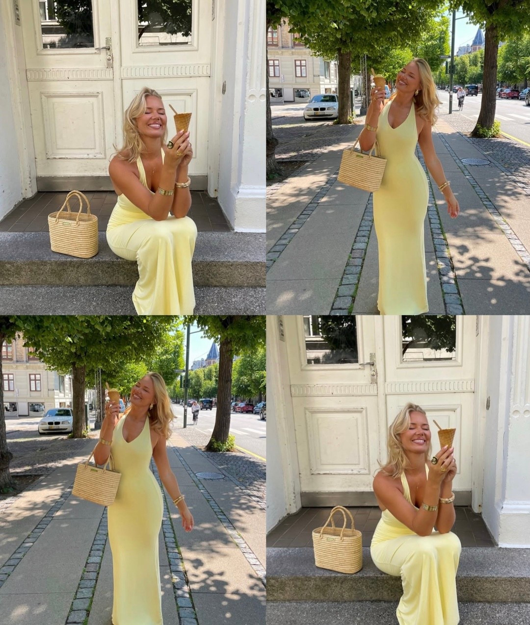 Butter yellow halter midi dress 🌼 

#LTKsummer #LTKuk #LTKeurope