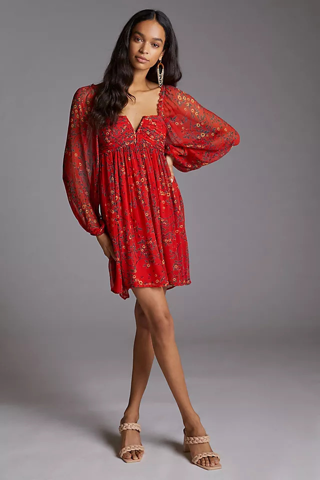 Let Me Be Babydoll Mini Dress | Anthropologie (US)