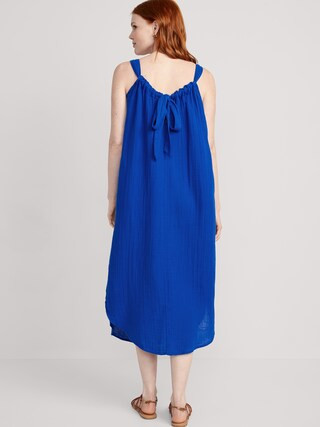 Sleeveless Shirred Maxi Dress for Women | Old Navy (US)