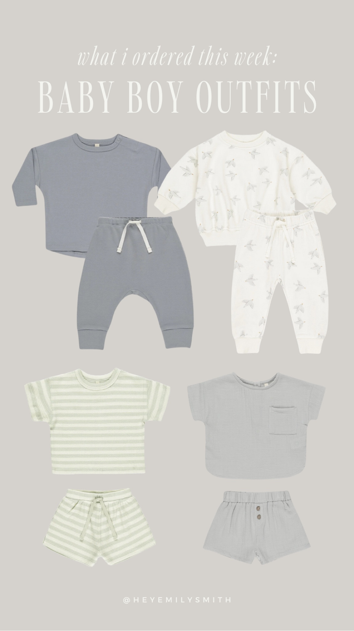 Spring and summer baby boy outfits that I ordered this week 🩵

#LTKFindsUnder50 #LTKBaby #LTKKids