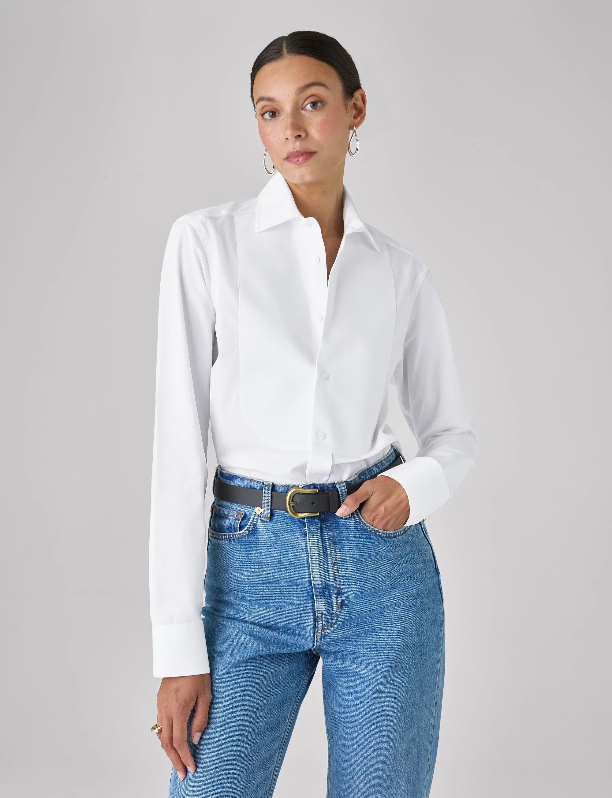 The Dress Shirt Curved Bib | With Nothing Underneath