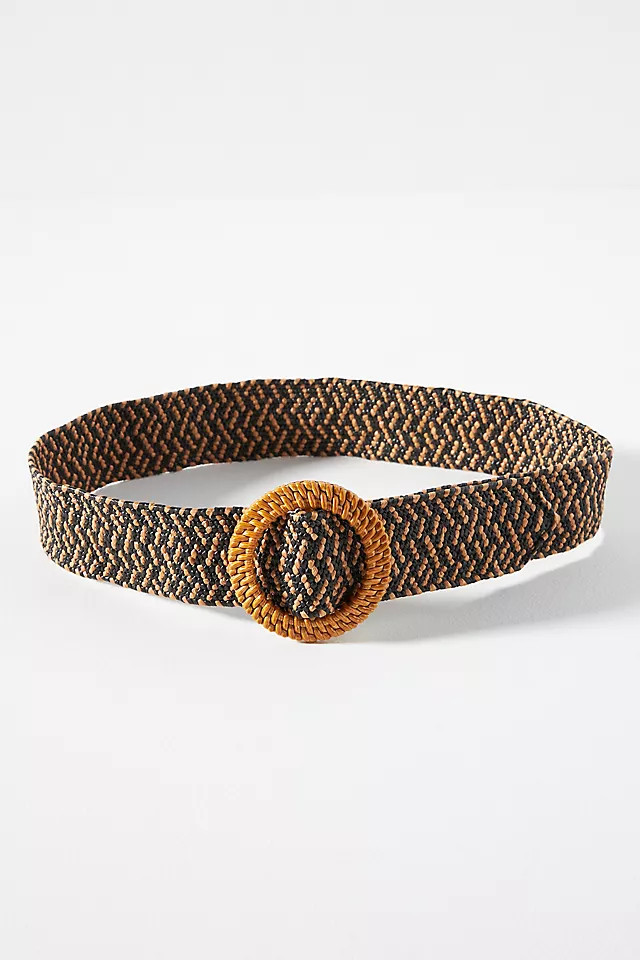Patterned Raffia Belt | Anthropologie (US)