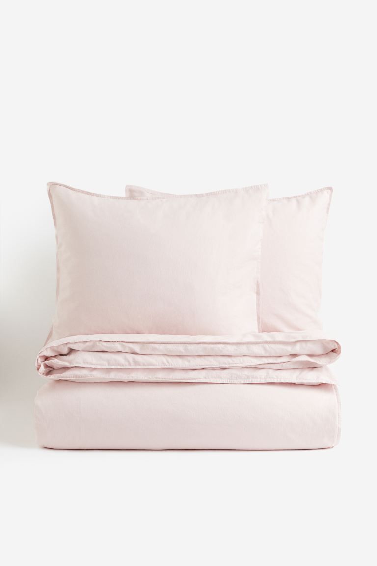 Linen-blend King/Queen Duvet Cover Set | H&M (US + CA)