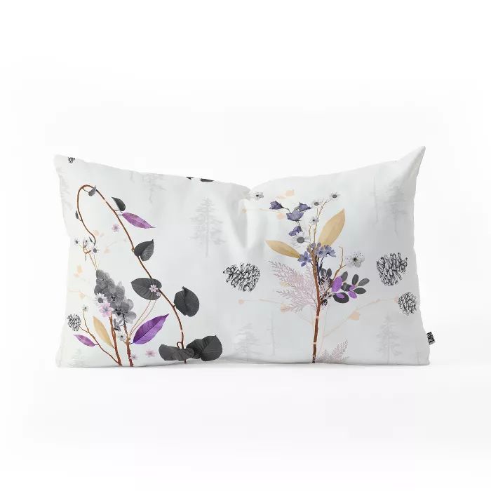 Iveta Abolina Woodland Dream Lumbar Throw Pillow White - Deny Designs | Target