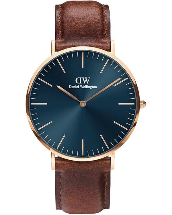 Daniel Wellington Classic Men’s Watch - 40mm Case, Japanese Quartz Movement, Mesh Stainless Ste... | Amazon (US)