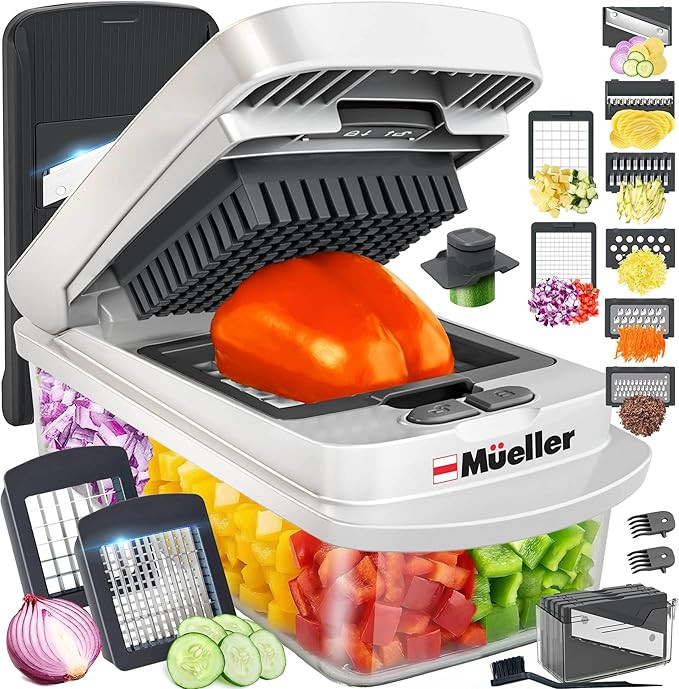 Mueller The Real Original Pro Chopper since 2013 Vegetable Chopper Mandoline Slicer, 8 Blade Food... | Amazon (US)