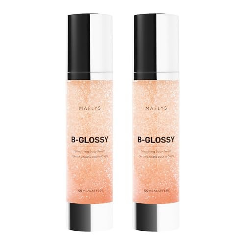 MAËLYS B-GLOSSY Smoothing Body Serum for Women - Hyaluronic Acid & Peptide Formula - Helps Reduce the Look of Wrinkles, Texture & Crepey Skin - Lightweight, Fast-Absorbing Anti-Aging Serum (2 Pack) | Amazon (US)