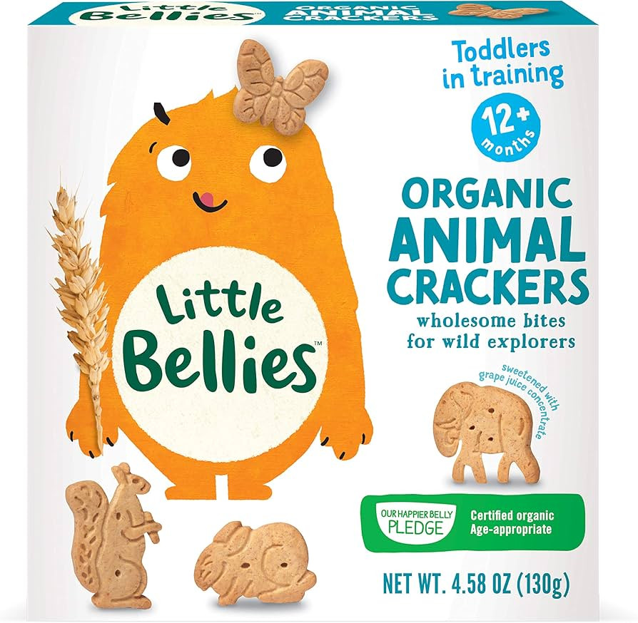 Little Bellies Organic Animal Crackers for 12+ Months, 4.58 Ounce Bag (Pack of 5) | Amazon (US)