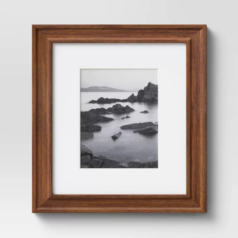 Wood Matted Wall Frame Midtone Woodgrain - Threshold™ | Target