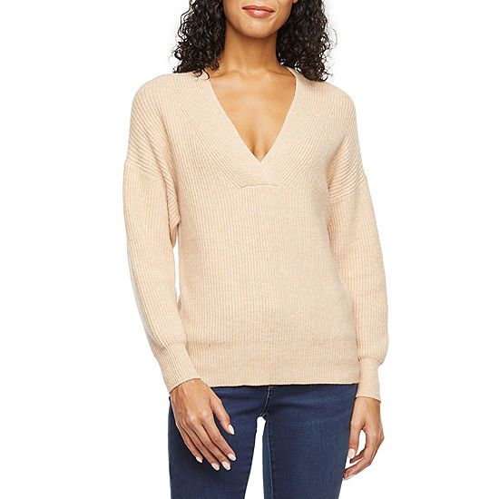 Worthington Womens V Neck Long Sleeve Pullover Sweater | JCPenney
