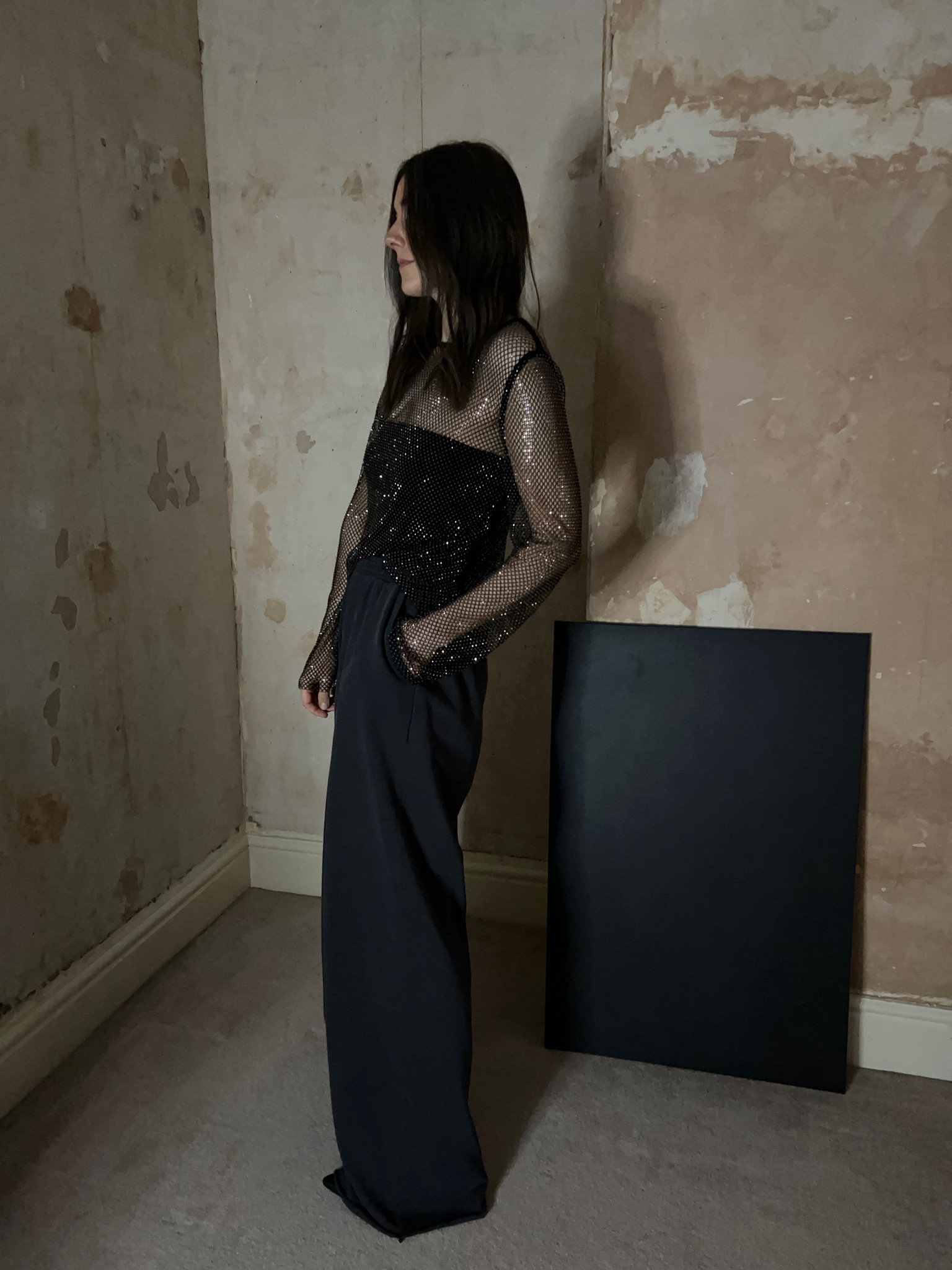 Easy NYE (or any eve) outfit, relaxed and comfy but with some sparkle. 

I love the relaxed sweatpants, I can dress them up or down easily. 

Sizing info: 
S/M top
M pants
Shoes are true to size #LTKHoliday 

#LTKSeasonal #LTKstyletip