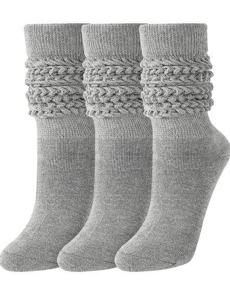 Grey slouch socks, tube socks, scrunch socks, stocking stuffers, gifts for her 

#LTKstyletip #LTKunder50 #LTKGiftGuide