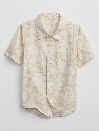 Toddler Print Poplin Shirt | Gap Factory