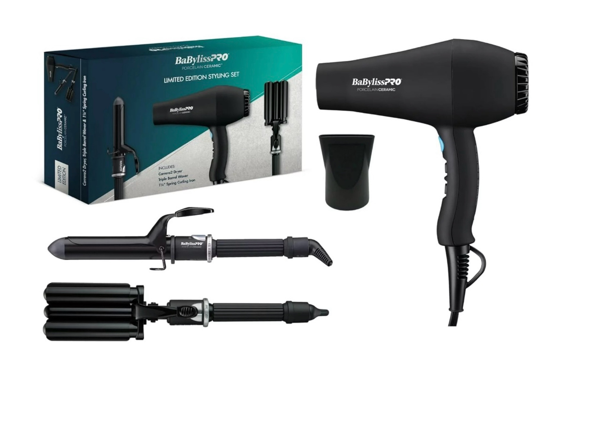 This is such an insane deal! Literally everything I use to do my hair. The entire set is on sale for $57. You get the hairdryer curling iron and wave maker 😍

BabylissPRO Porcelain Ceramic Holiday Prepack

#LTKBeauty #LTKParties #LTKHome