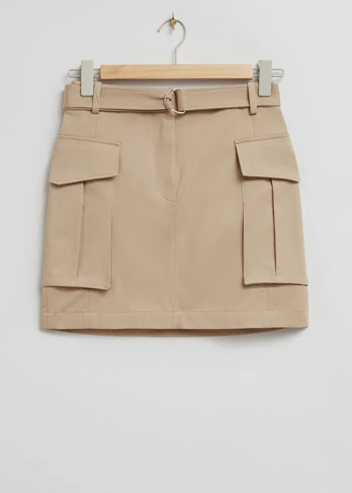 Belted Patch Pocket Cargo Skirt | & Other Stories US
