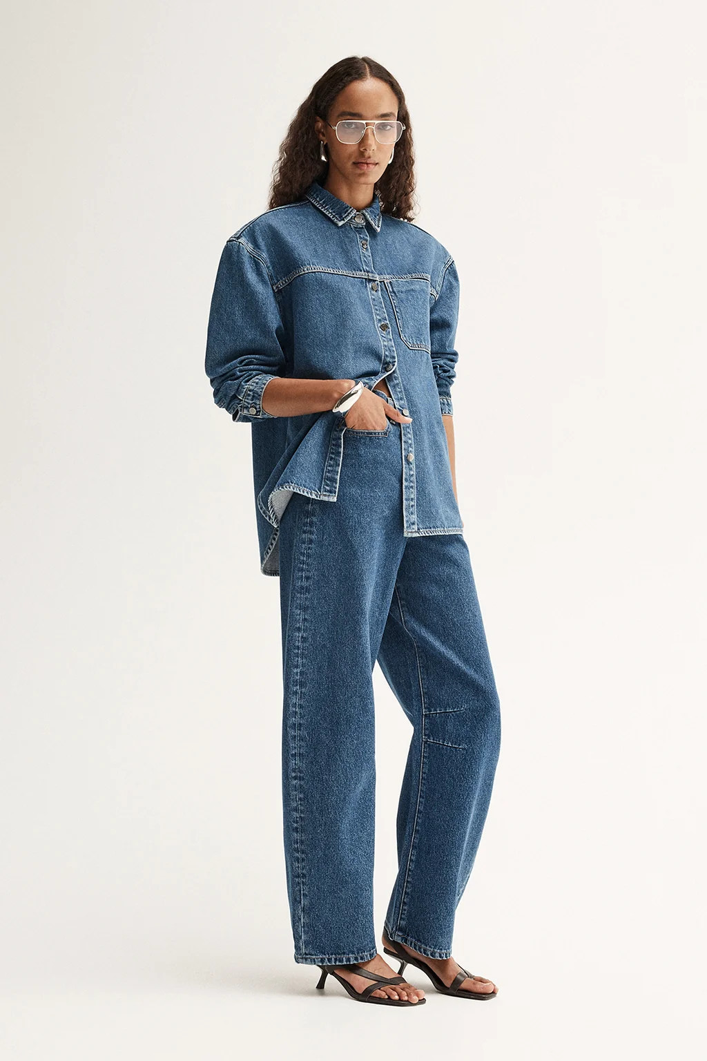 Kennedy Denim Shirt Dark Indigo | Elka Collective