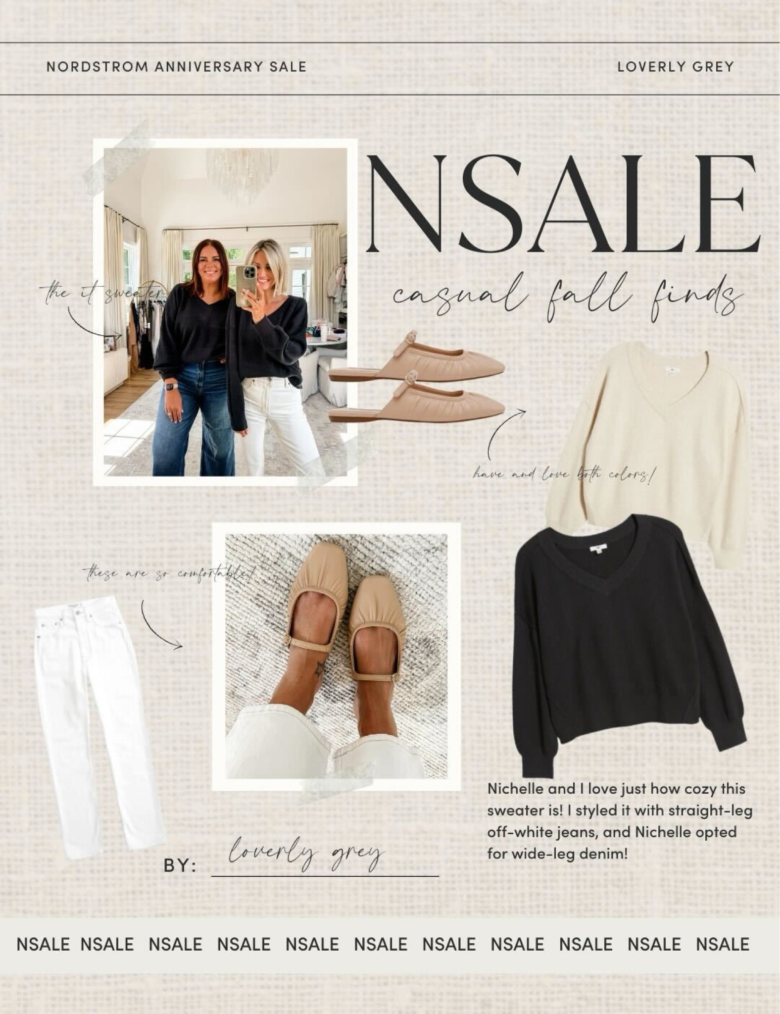 Nordstrom Anniversary Sale casual fall finds. This sweater is so cozy and it looks great with denim and neutral flat. Loverly Grey, NSale

#LTKSaleAlert #LTKxNSale #LTKStyleTip