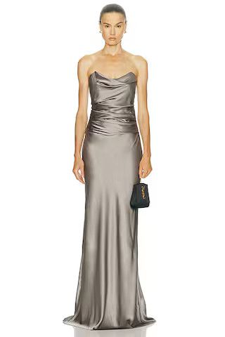 Cowl Bustier Gown | FWRD 