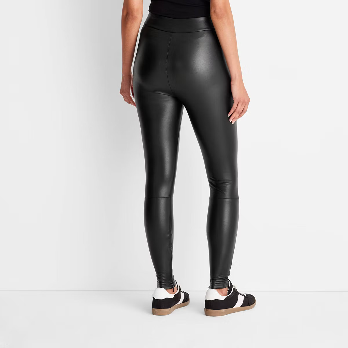 Women's High-Waisted Slim Fit Faux Leather Leggings - A New Day™ | Target