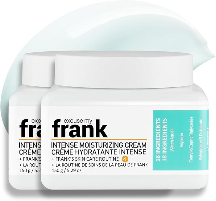 Excuse My Frank Intense Moisturizing Cream – Korean Face Moisturizer for Women Lightweight Hydr... | Amazon (US)