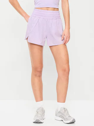 Extra High-Waisted Crinkle Run Shorts -- 3-inch inseam | Old Navy (US)