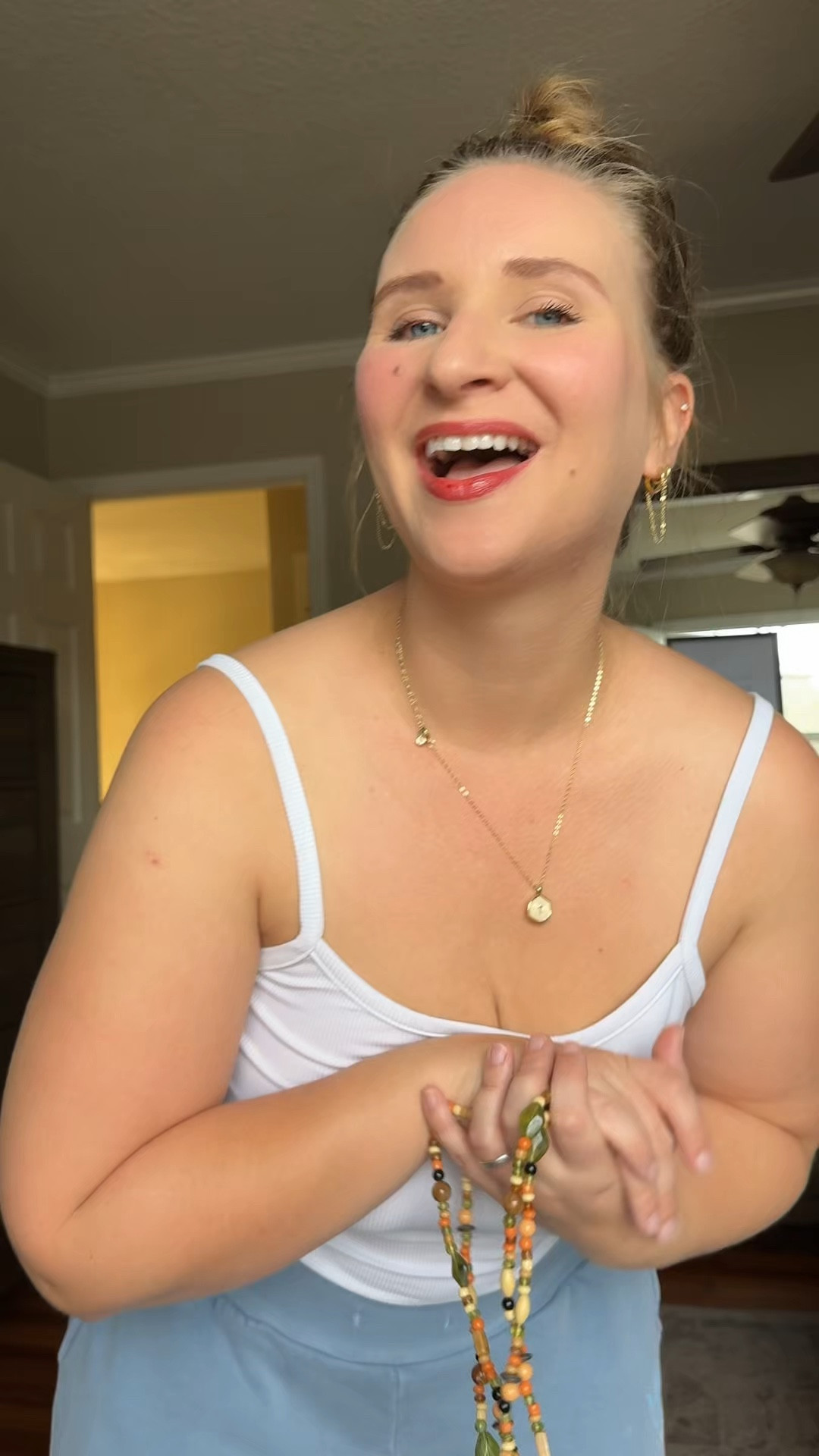 Let’s get dressed :)

For sizing reference I’m about 5’2 150lbs. I’m petite and curvy and carrying extra weight at 10mo postpartum. My body is different after my 3rd baby! I’m still rediscovering myself and how to dress after having 3 kids! Let’s do this together!! 🙌
Wearing a M top
L bottoms but could have done M

*Follow for more MOM STYLE | PETITE CURVY FASHION & more

#momstyle #amazonfinds #momoutfits #petitecurvyfashion #chitchatgrwm postpartumjourney mombod casual outfit mom talk motherhood getting my pink back 

#LTKmomlife #LTKgrwm #LTKselfcare